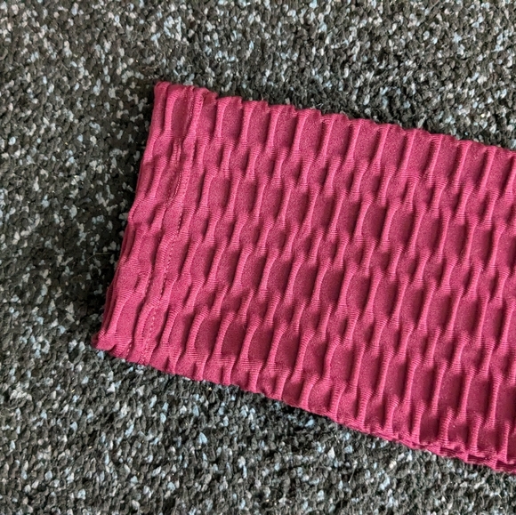 Brand new Bra + leggings Burgundy and fancy fit jacket workout set Women size M - Picture 13 of 15